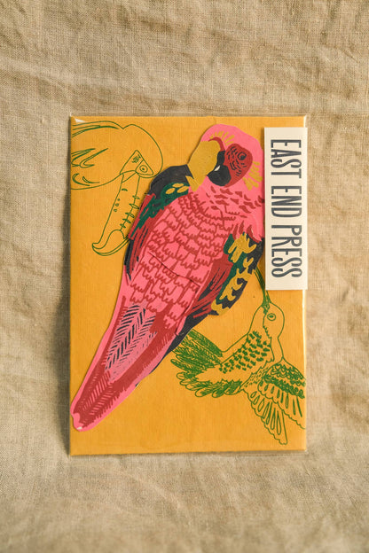 Parrot Greeting Card - Violet Elizabeth - 