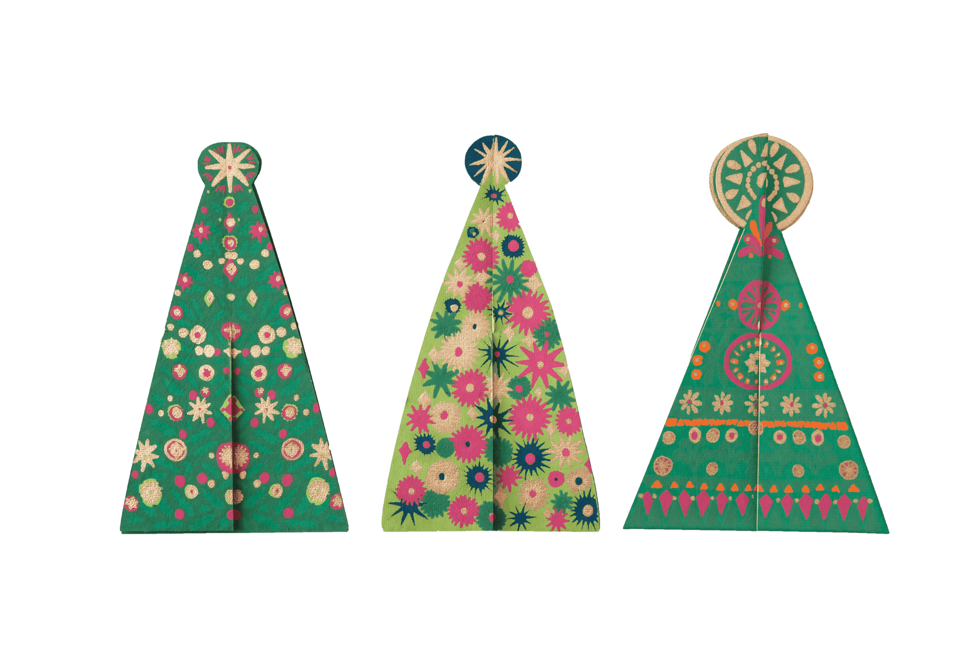 Patterned Tree Greeting Card - Violet Elizabeth - 