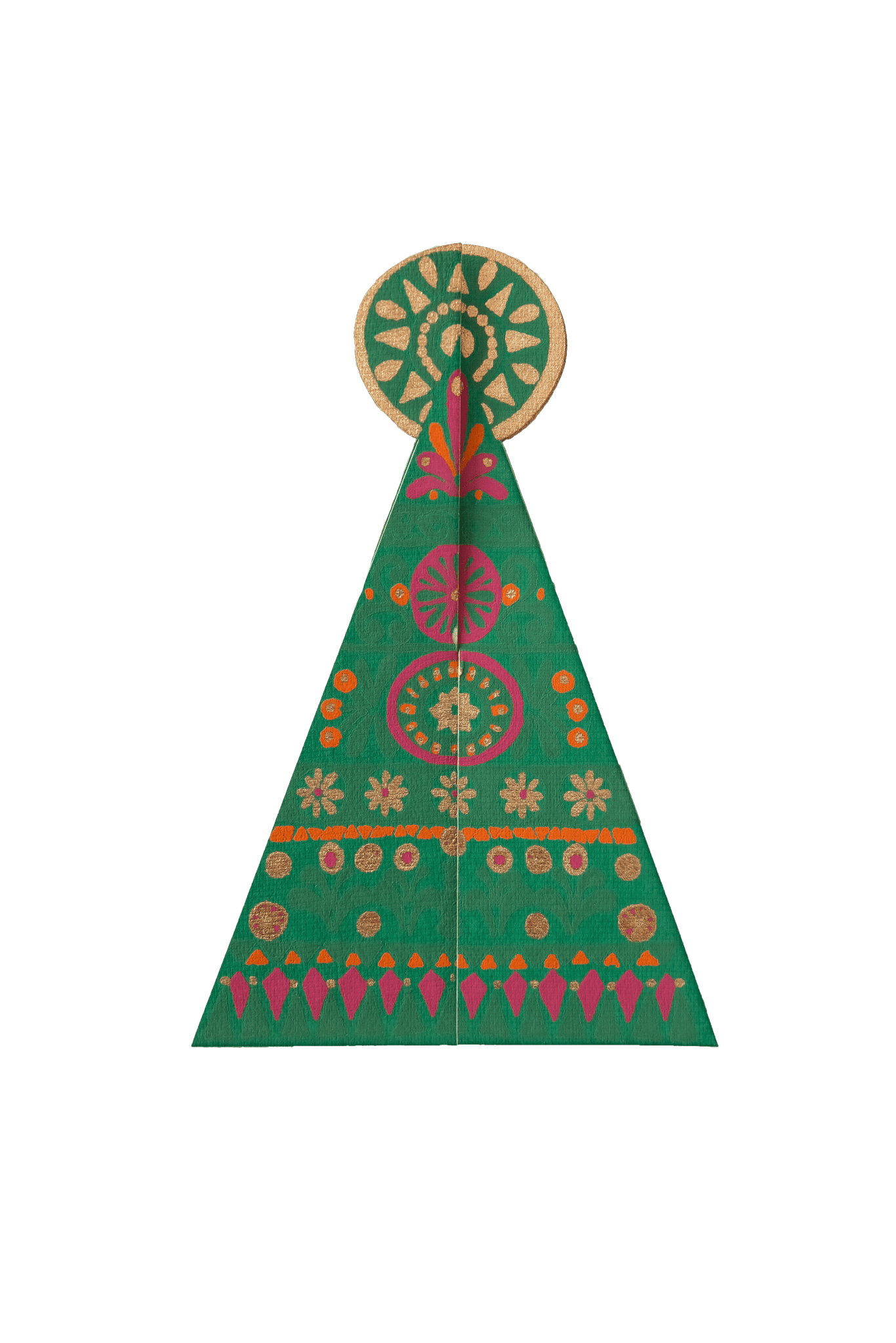 Patterned Tree Greeting Card - Violet Elizabeth - 