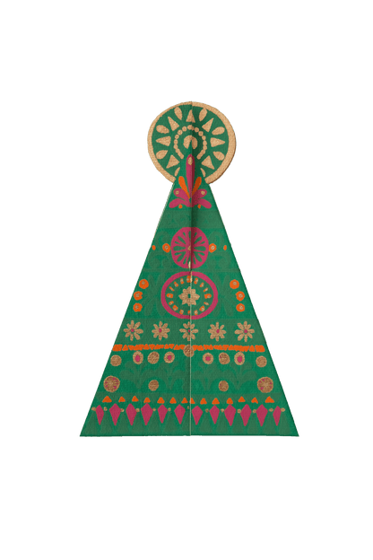 Patterned Tree Greeting Card - Violet Elizabeth - 
