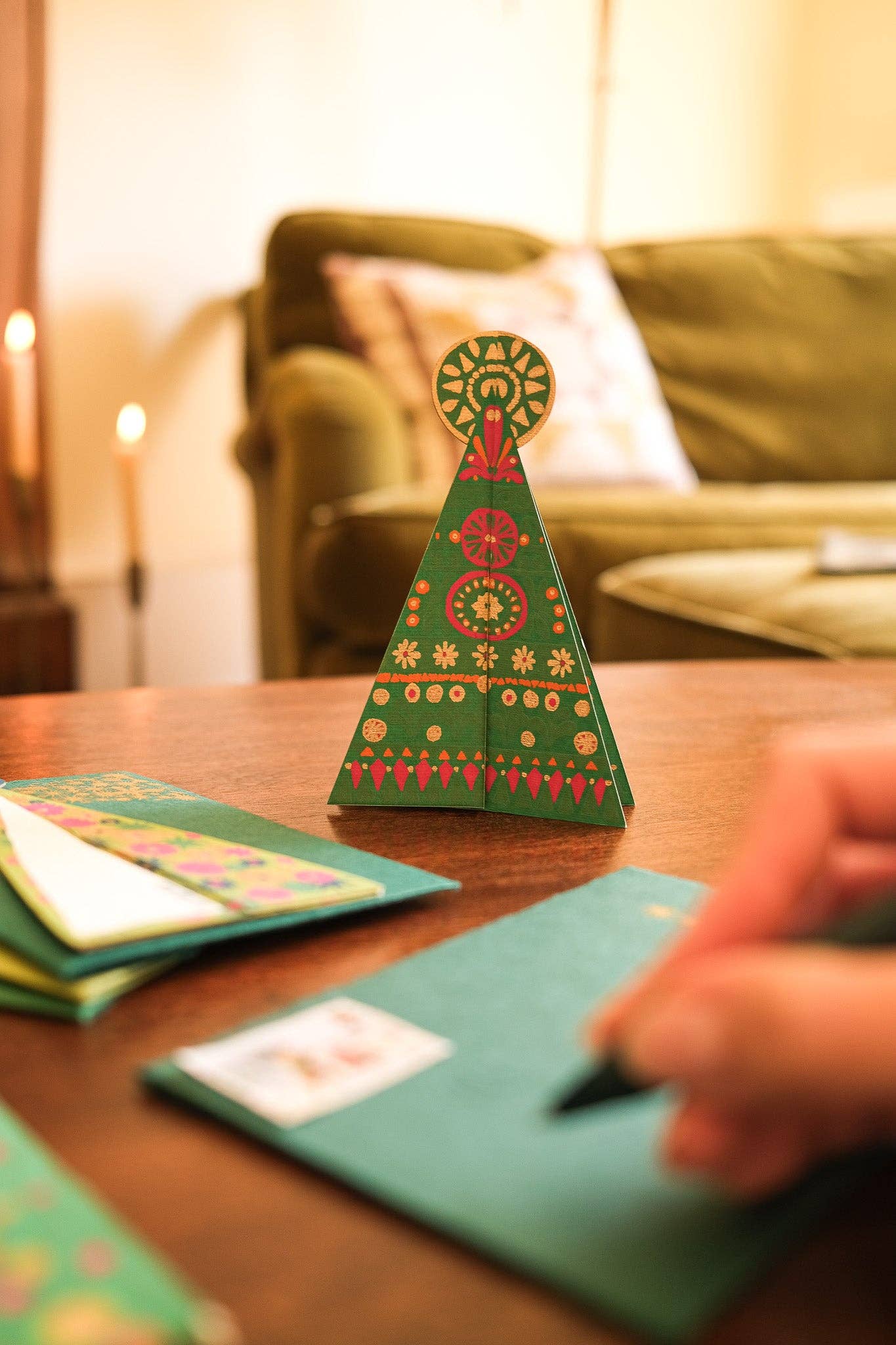 Patterned Tree Greeting Card - Violet Elizabeth - 