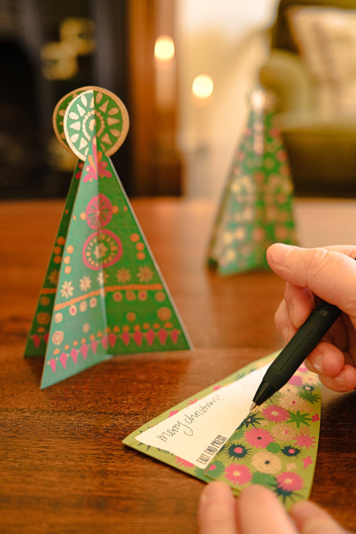 Patterned Tree Greeting Card - Violet Elizabeth - 