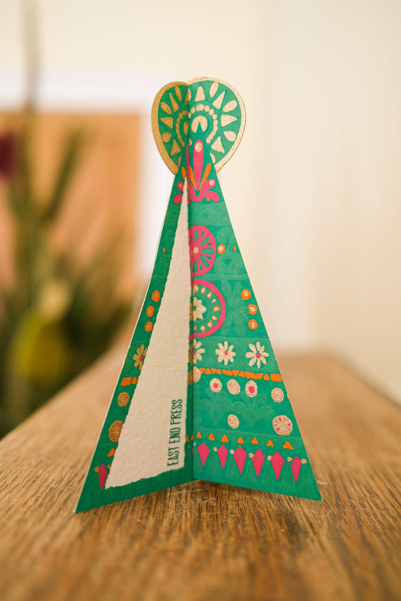 Patterned Tree Greeting Card - Violet Elizabeth - 
