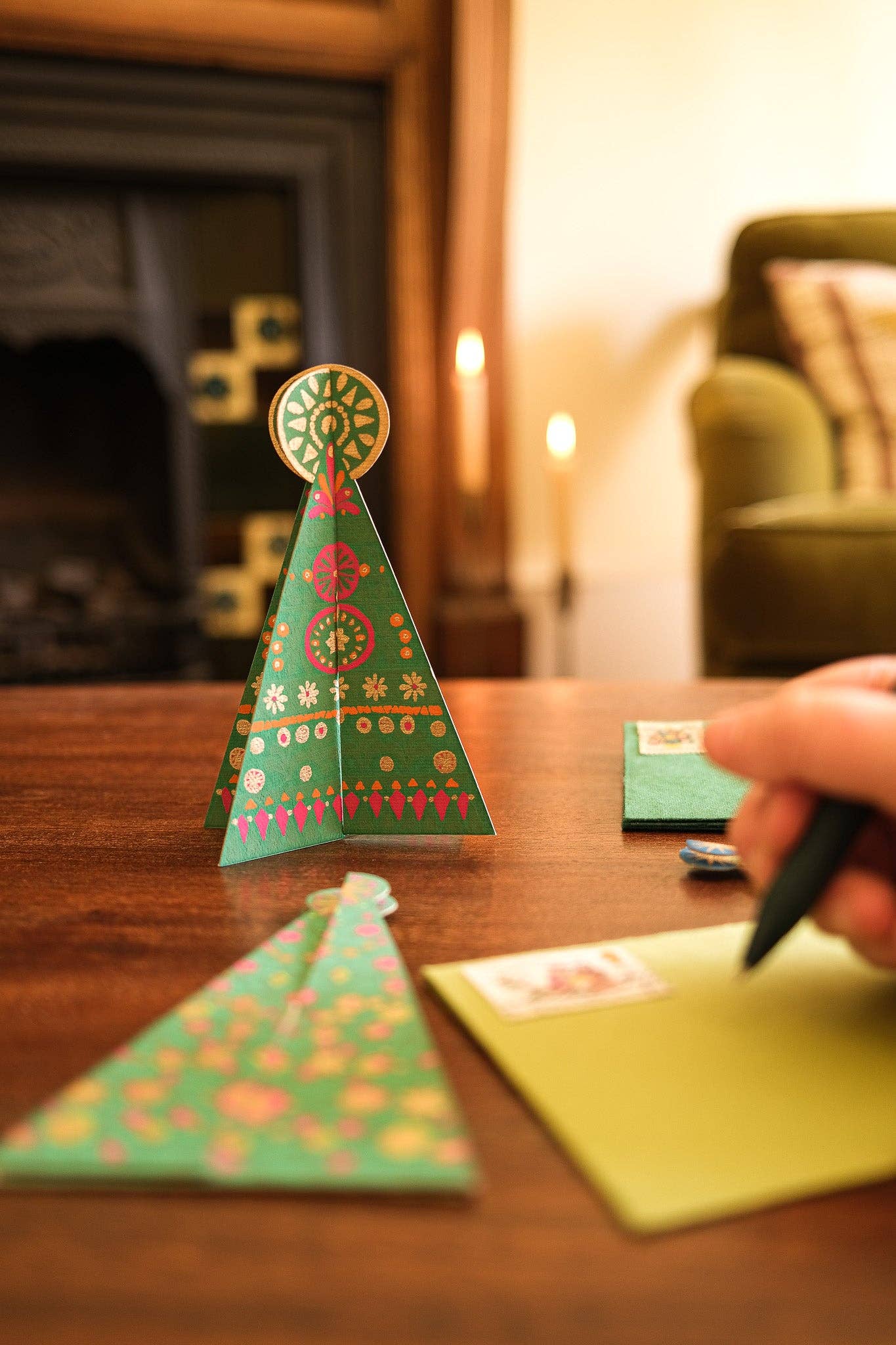Patterned Tree Greeting Card - Violet Elizabeth - 