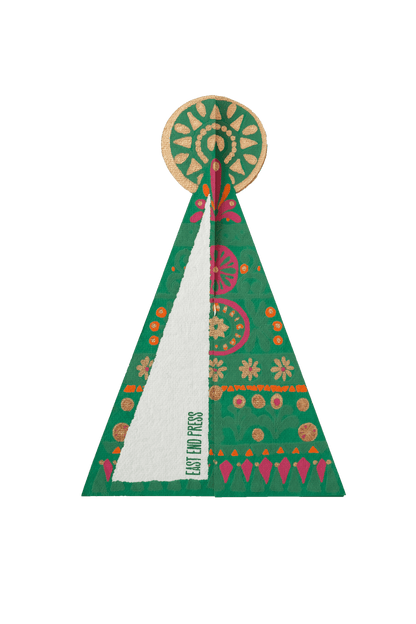 Patterned Tree Greeting Card - Violet Elizabeth - 
