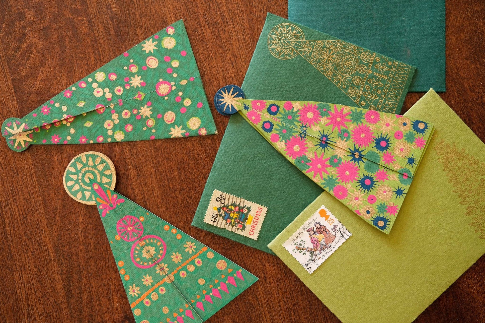 Patterned Tree Greeting Card - Violet Elizabeth - 