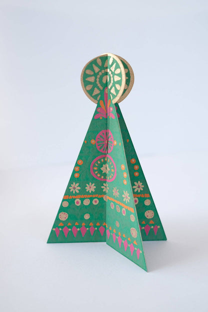 Patterned Tree Greeting Card - Violet Elizabeth - 