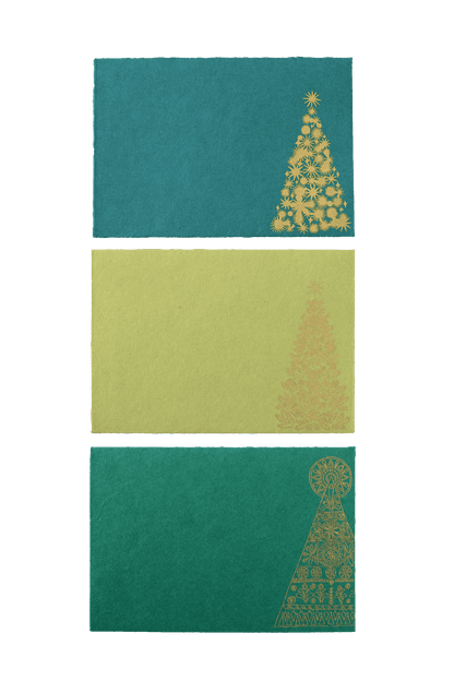 Patterned Tree Greeting Card - Violet Elizabeth - 
