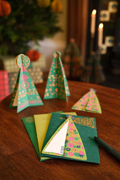 Patterned Tree Greeting Card - Violet Elizabeth - 