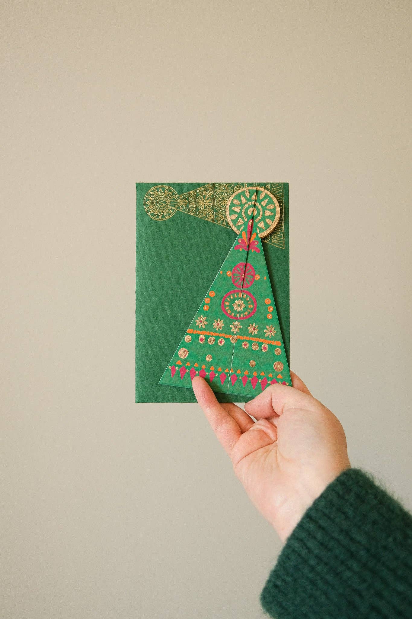 Patterned Tree Greeting Card - Violet Elizabeth - 