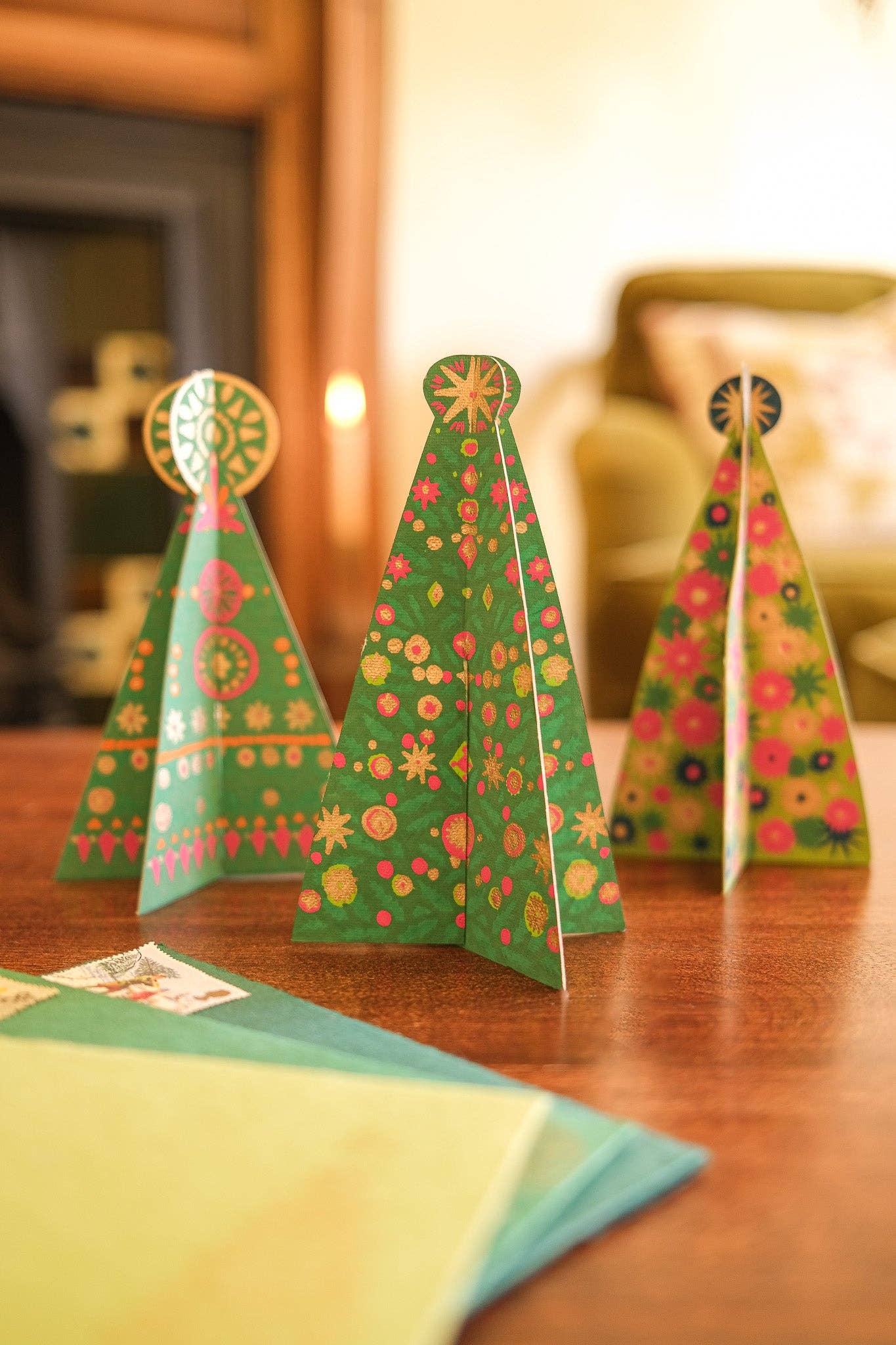 Patterned Tree Greeting Card - Violet Elizabeth - 