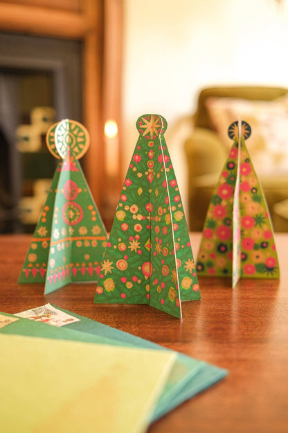 Patterned Tree Greeting Card - Violet Elizabeth - 