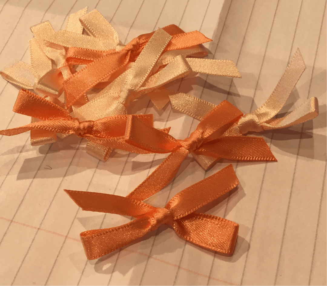 peaches & cream Bows - Violet Elizabeth - Haberdashery