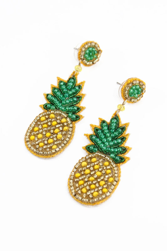 PINEAPPLE SPARKLE EARRINGS - Violet Elizabeth - 