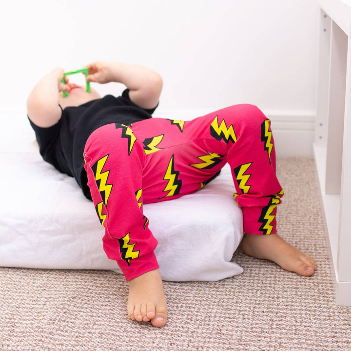 Pink Bolt Leggings - Violet Elizabeth - Baby & Toddler Clothing