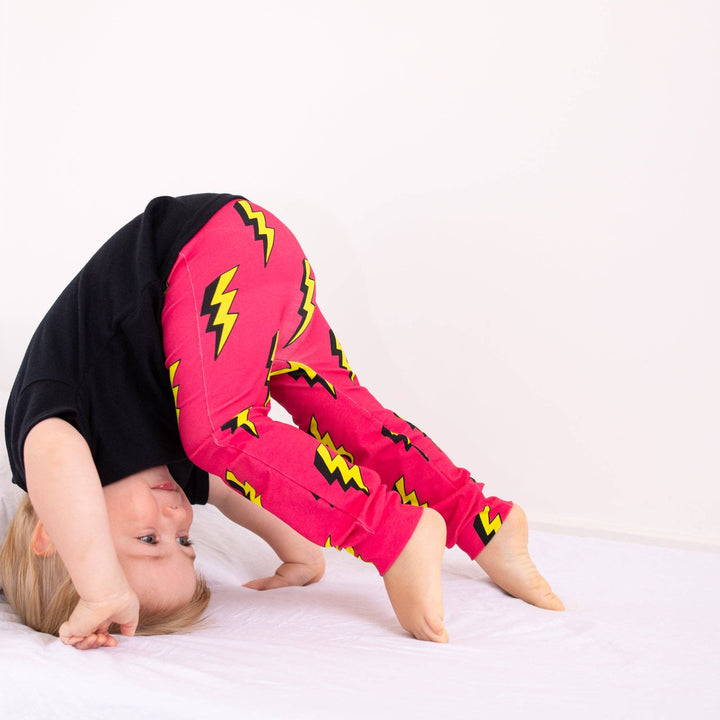 Pink Bolt Leggings - Violet Elizabeth - Baby & Toddler Clothing