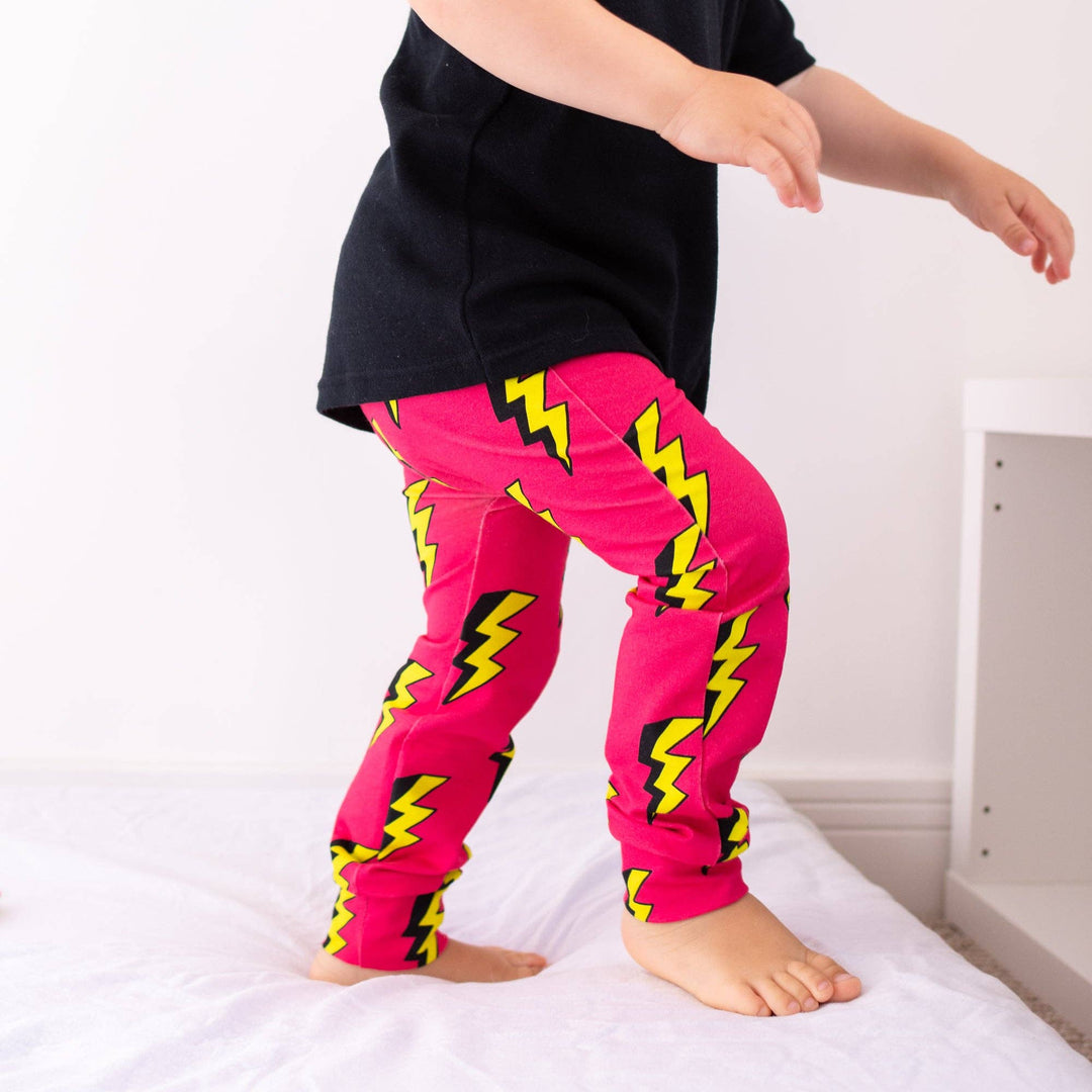 Pink Bolt Leggings - Violet Elizabeth - Baby & Toddler Clothing