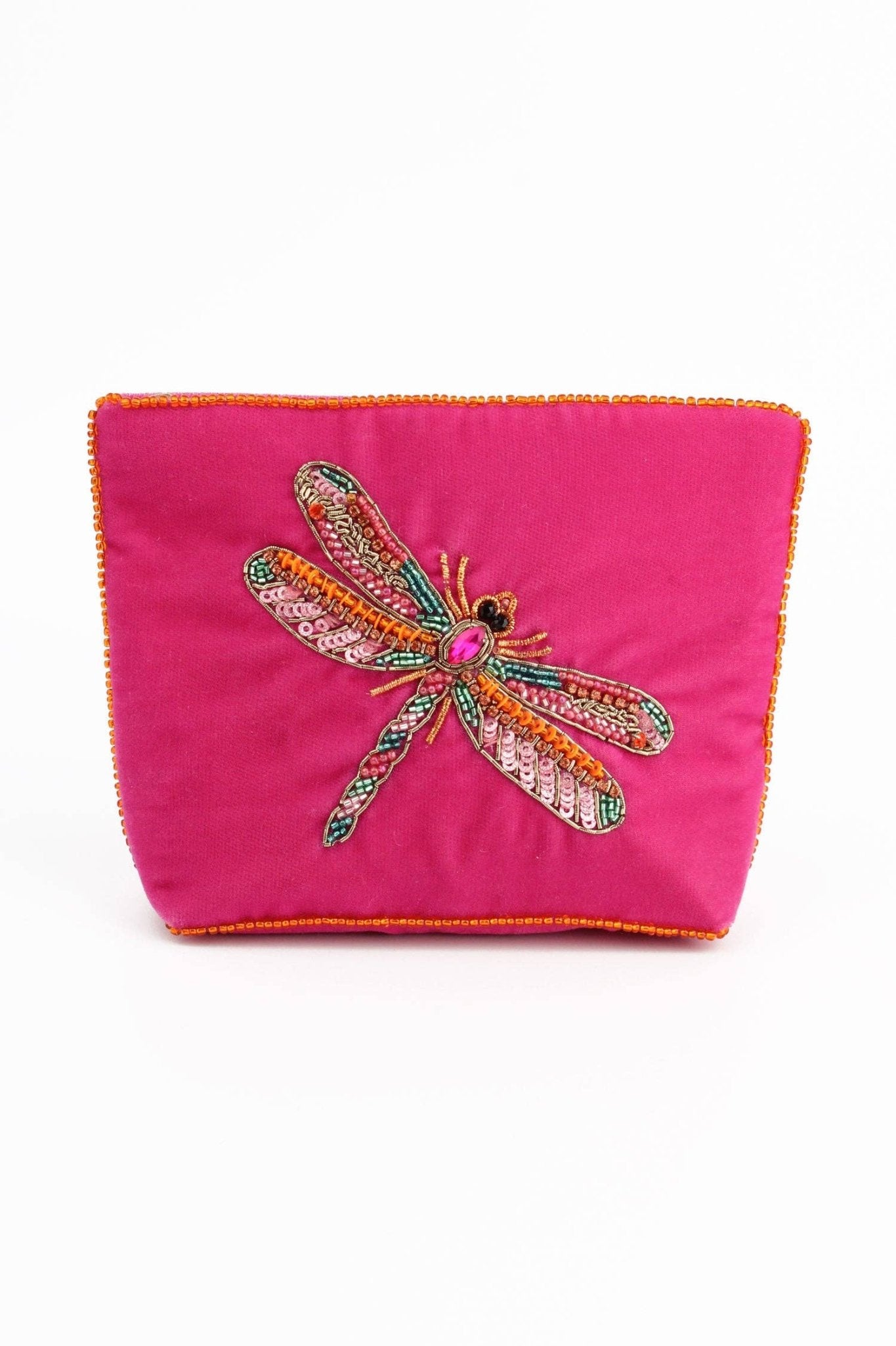 PINK DRAGONFLY SMALL POUCH - Violet Elizabeth - Apparel & Accessories