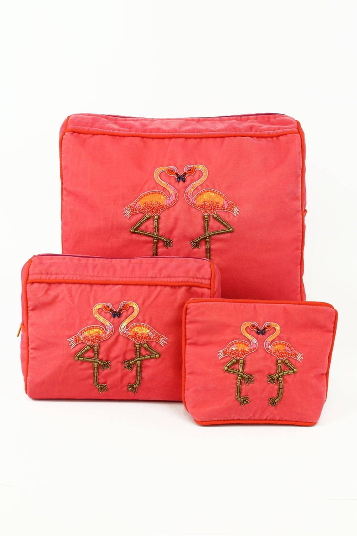 PINK FLAMINGO SMALL PURSE - Violet Elizabeth - 