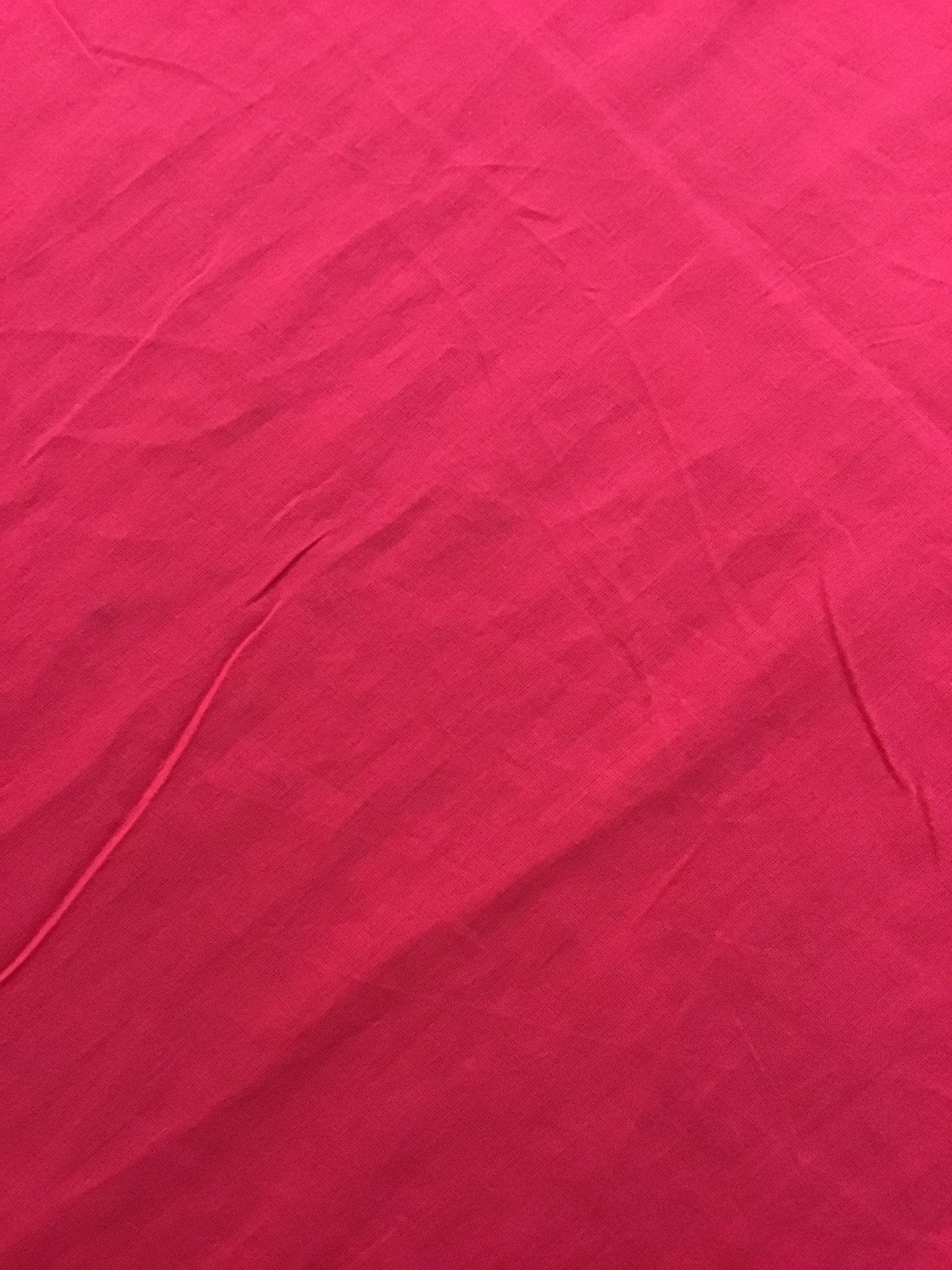 Pink plain dyed Fabric 100% Cotton voile - Violet Elizabeth - Haberdashery