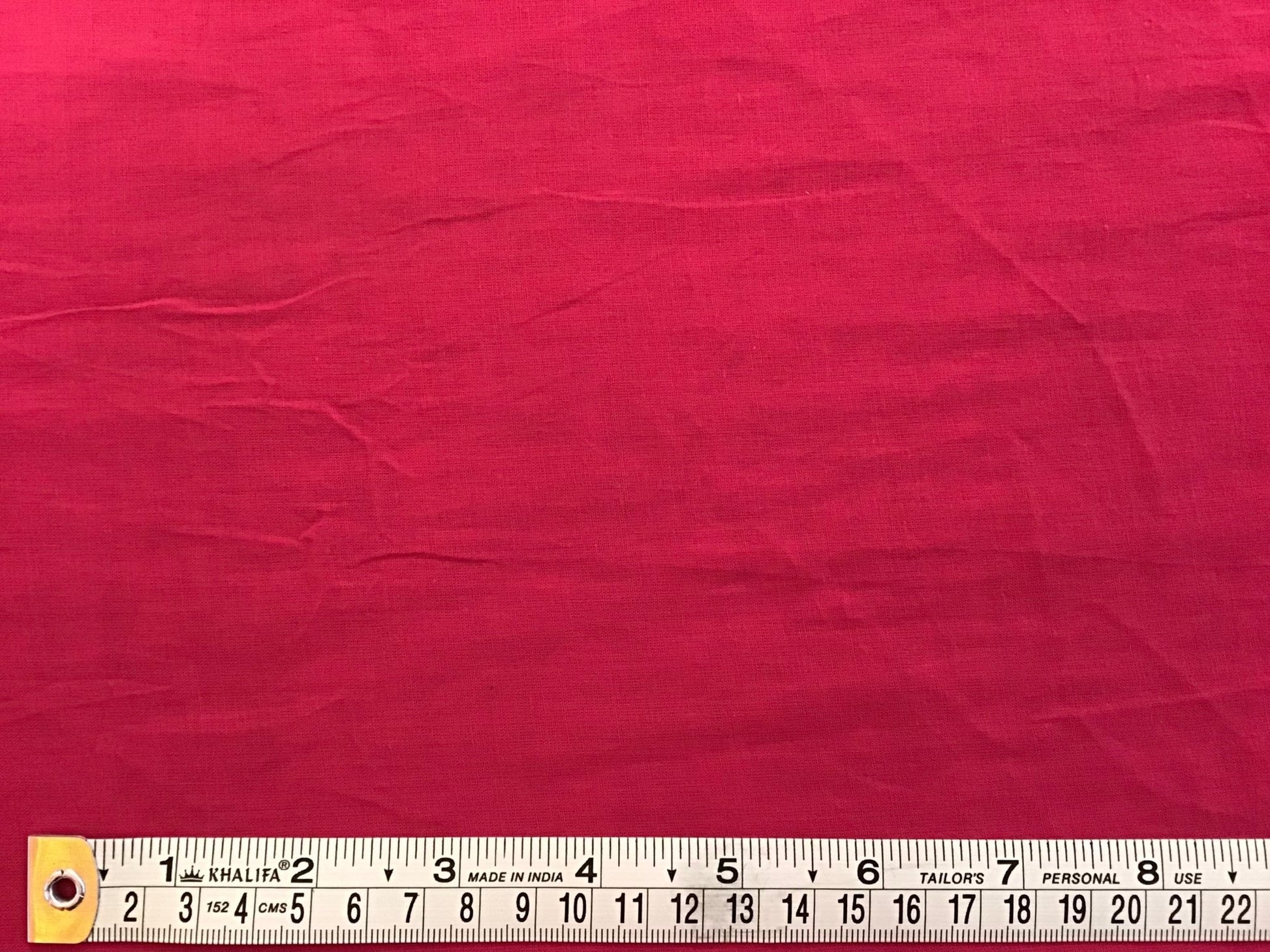 Pink plain dyed Fabric 100% Cotton voile - Violet Elizabeth - Haberdashery