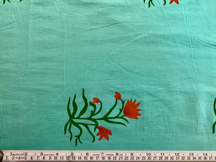 Poppy Field Screen Printed Screen Printed Cotton Fabric