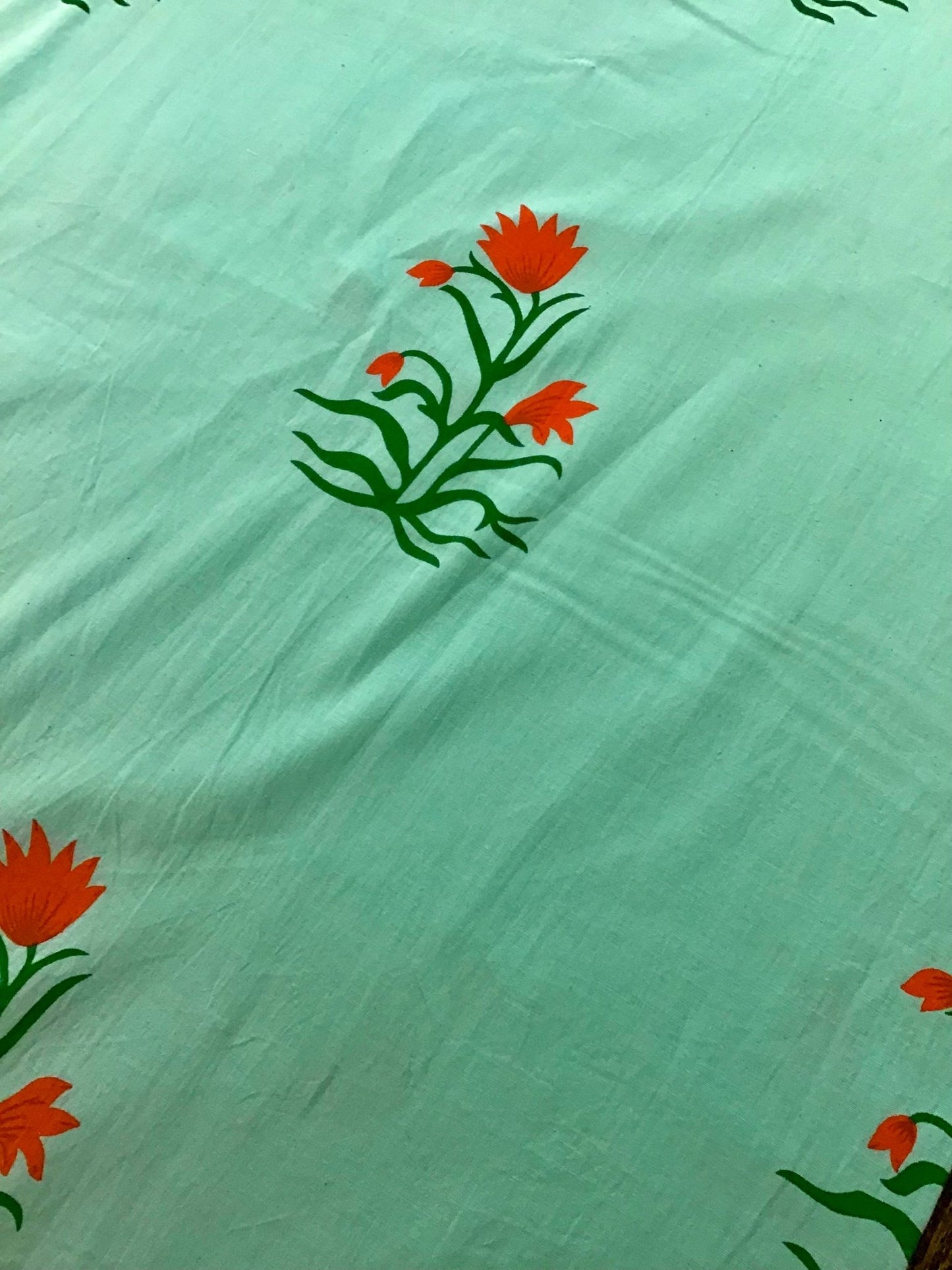 Poppy field Screen Printed Fabric 100% Cotton - Violet Elizabeth - Haberdashery