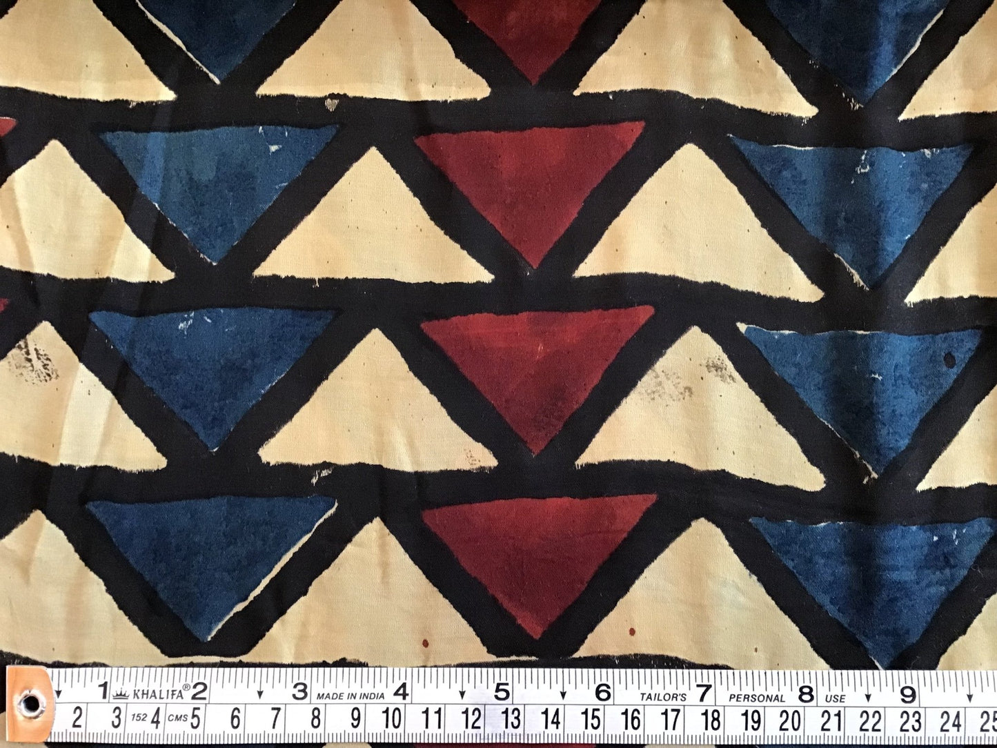 Primary pyramids Mushru cotton/silk blend - Violet Elizabeth - Haberdashery