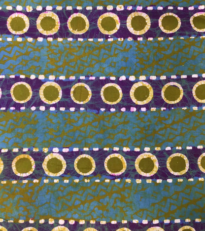 Psychedelic cells batik fabric - Violet Elizabeth - Haberdashery