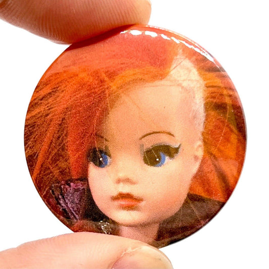 Punk Sindy Button Pin Badge - Violet Elizabeth - 