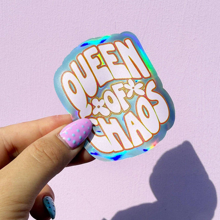 Queen of Chaos Holographic Sticker - Violet Elizabeth - 