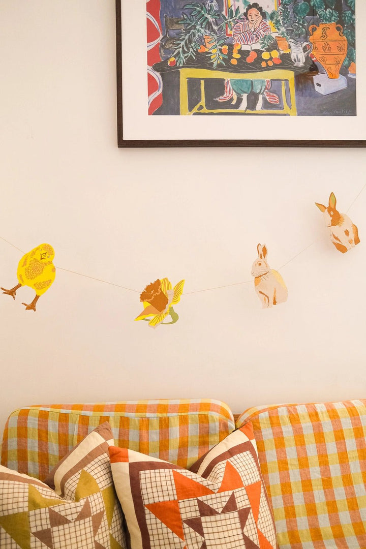 Rabbits Sewn Garland - Violet Elizabeth - 