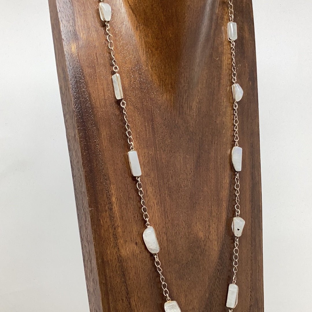 Rainbow Moonstone Chain - Violet Elizabeth - 