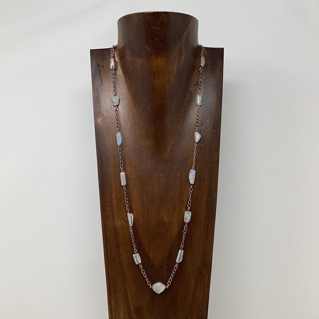 Rainbow Moonstone Chain - Violet Elizabeth - 