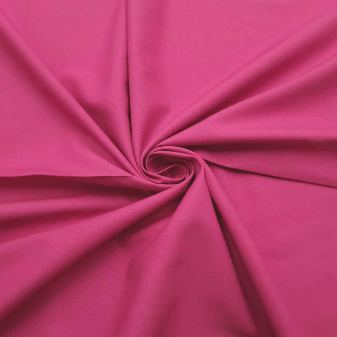 Raspberry Plain Quilting Cotton - Violet Elizabeth - Haberdashery