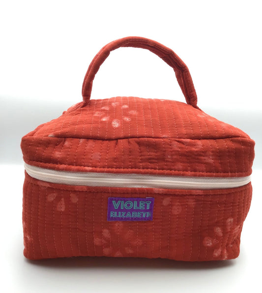 Red Batik Vanity Washbags - Violet Elizabeth - Bathroom Accessories
