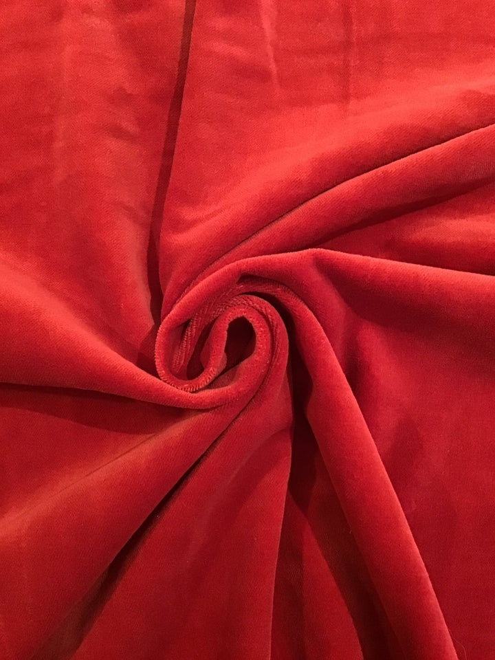 Red Velvet Hand Dyed Fabric 100% Cotton - Violet Elizabeth - Haberdashery