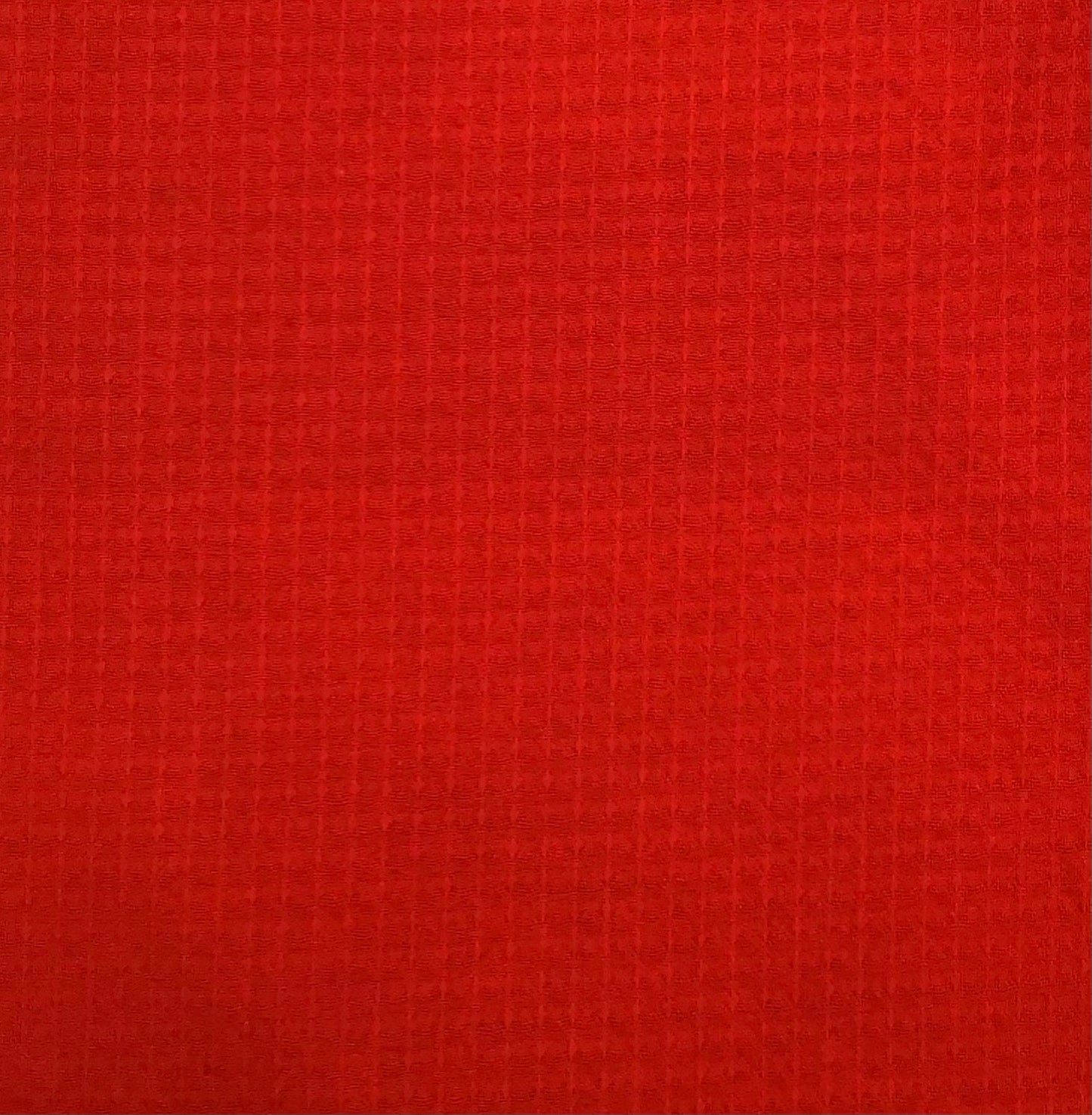 Red Waffle hand dyed Fabric 100% Cotton - Violet Elizabeth - Haberdashery