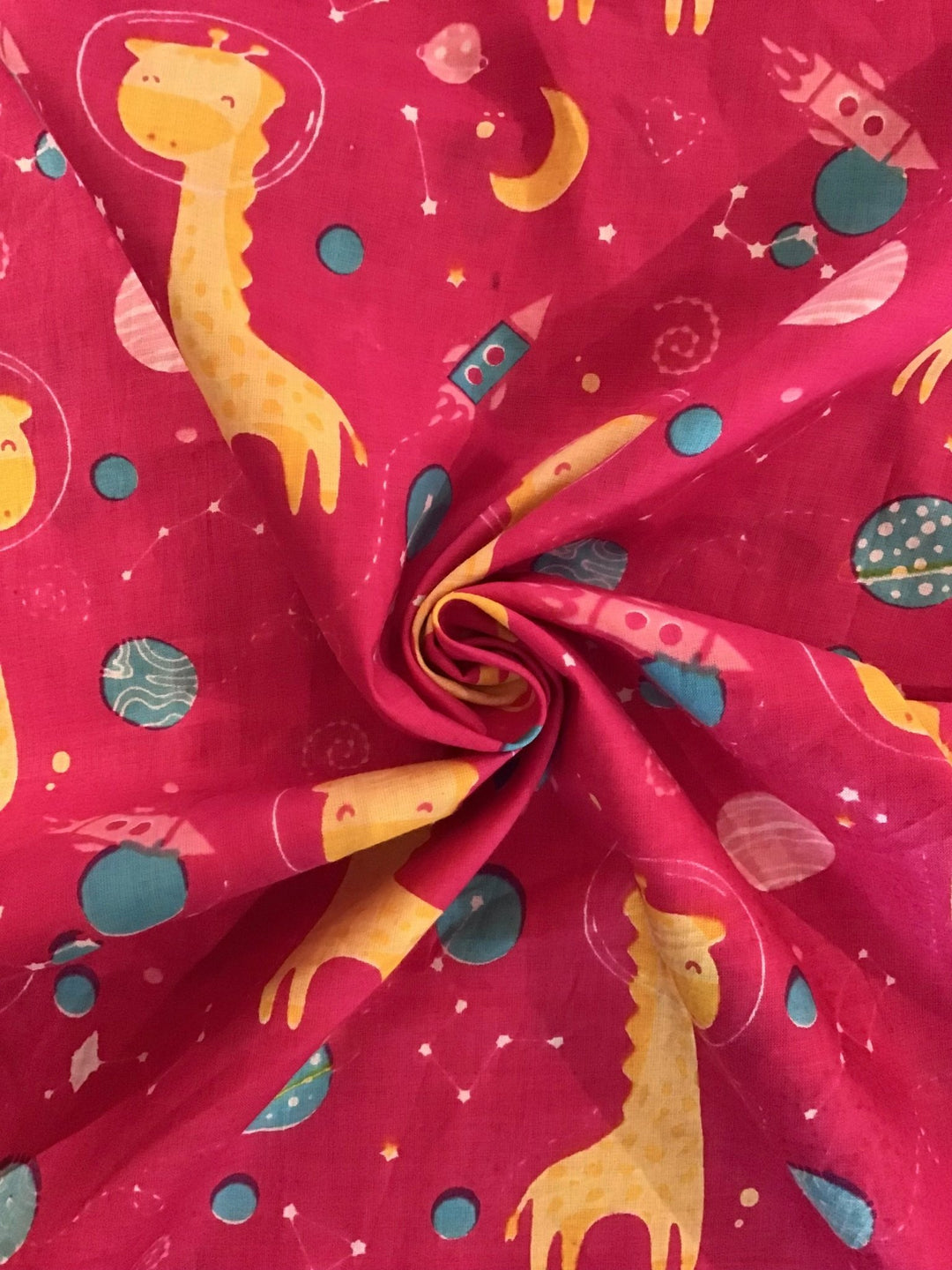 Screen Printed Cotton Fabric - Violet Elizabeth - Haberdashery