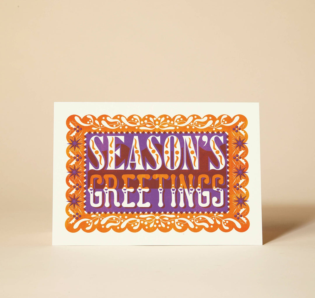 Season's Greetings Christmas Card - Violet Elizabeth - 
