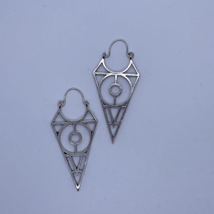 She - Ra's Shield Brass hoop earrings - Violet Elizabeth - Jewellery