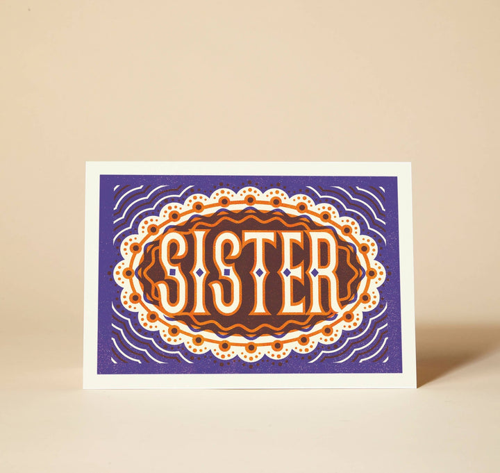 Sister Greeting Card  - Violet Elizabeth - 