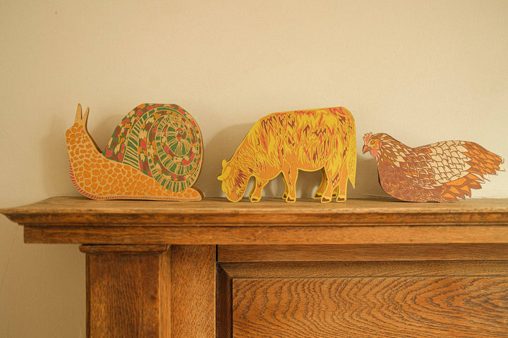 Snail Greeting Card - Violet Elizabeth - 