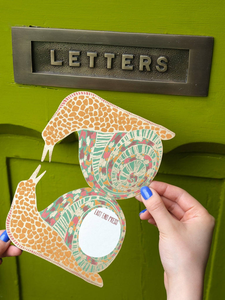 Snail Greeting Card - Violet Elizabeth - 