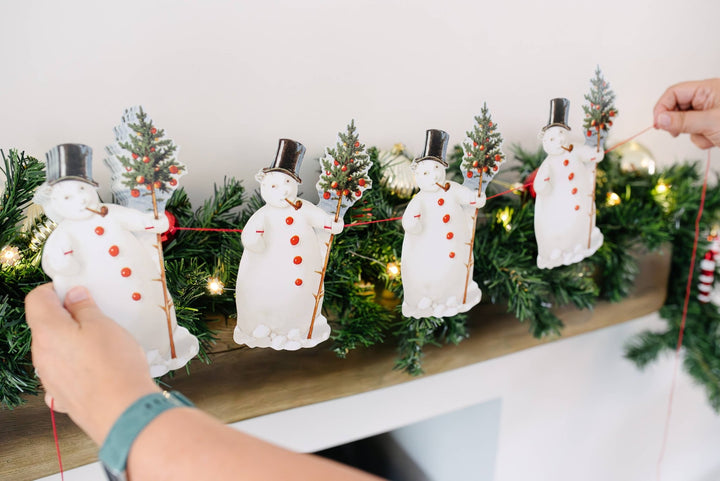SNOWMAN GARLAND - Violet Elizabeth - Christmas Decorations