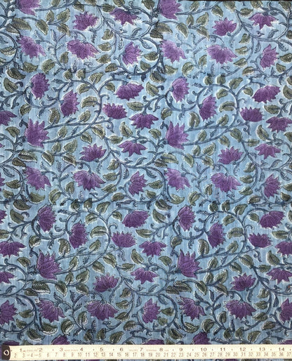Spring time at dusk cotton/silk blend - Violet Elizabeth - Haberdashery