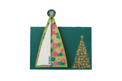 Star Tree Greeting Card - Violet Elizabeth - 