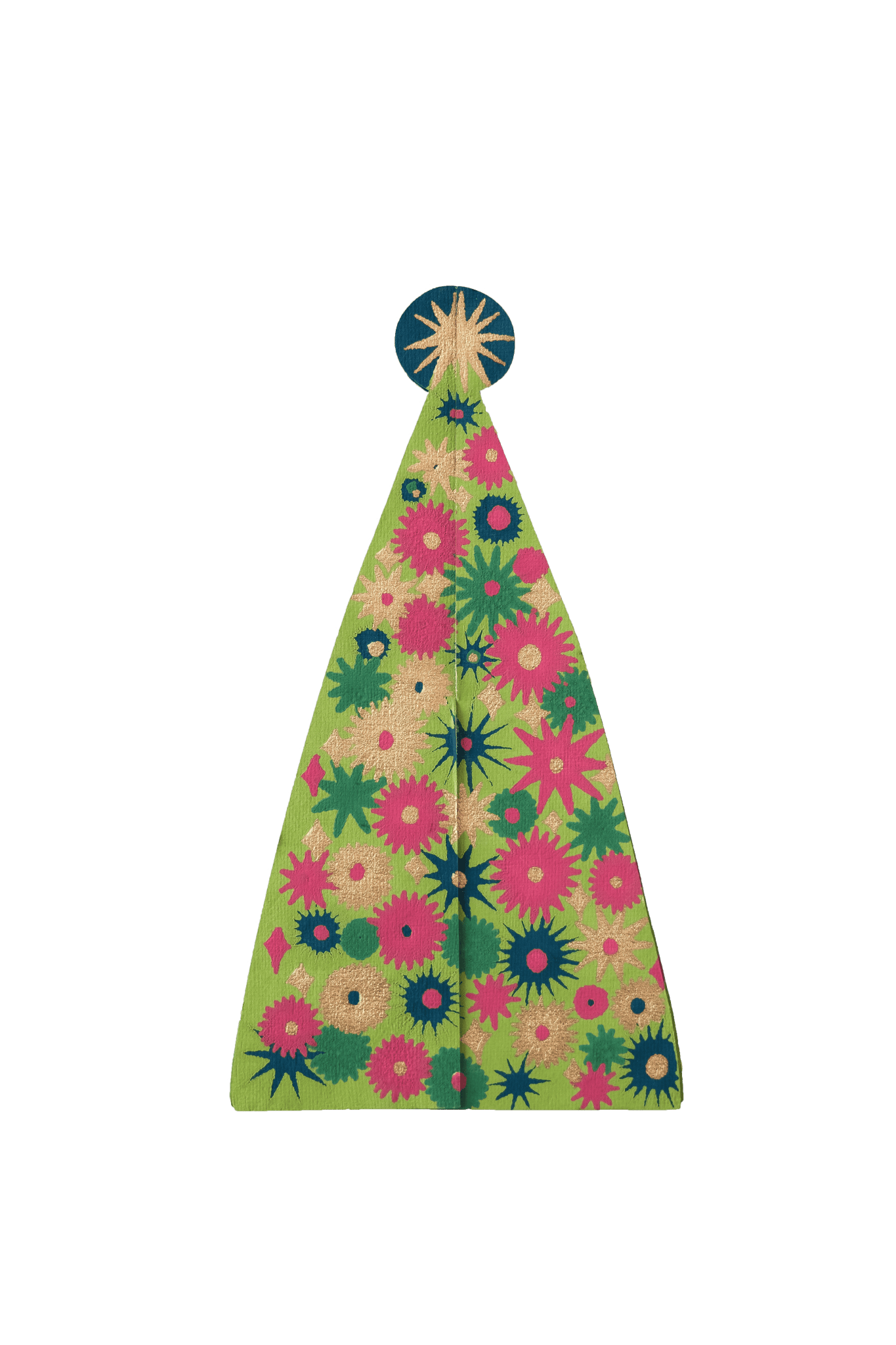 Star Tree Greeting Card - Violet Elizabeth - 