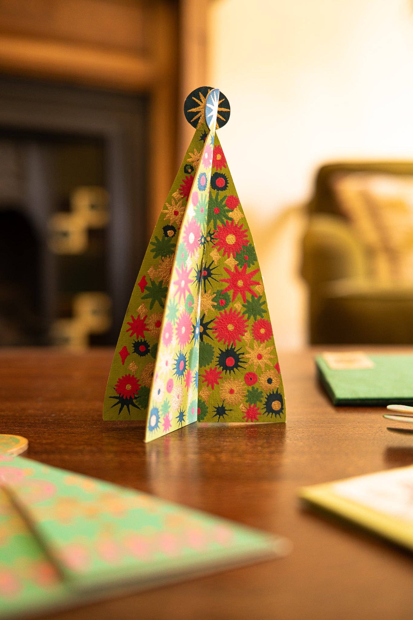 Star Tree Greeting Card - Violet Elizabeth - 