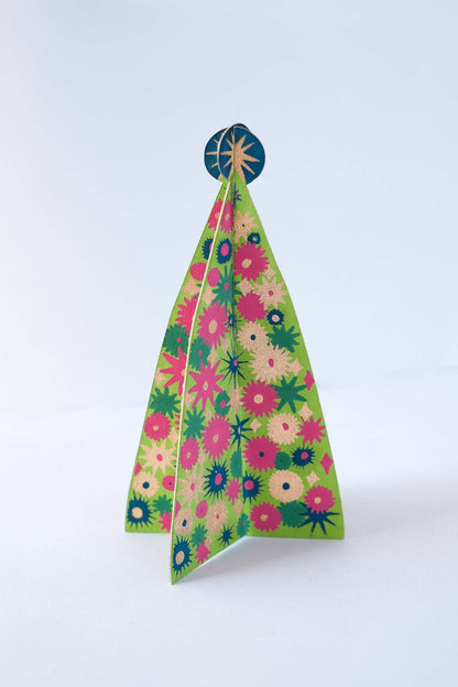Star Tree Greeting Card - Violet Elizabeth - 